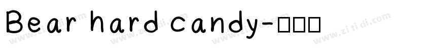 Bear hard candy字体转换